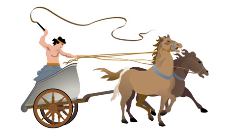 TLT 2 horses chariot